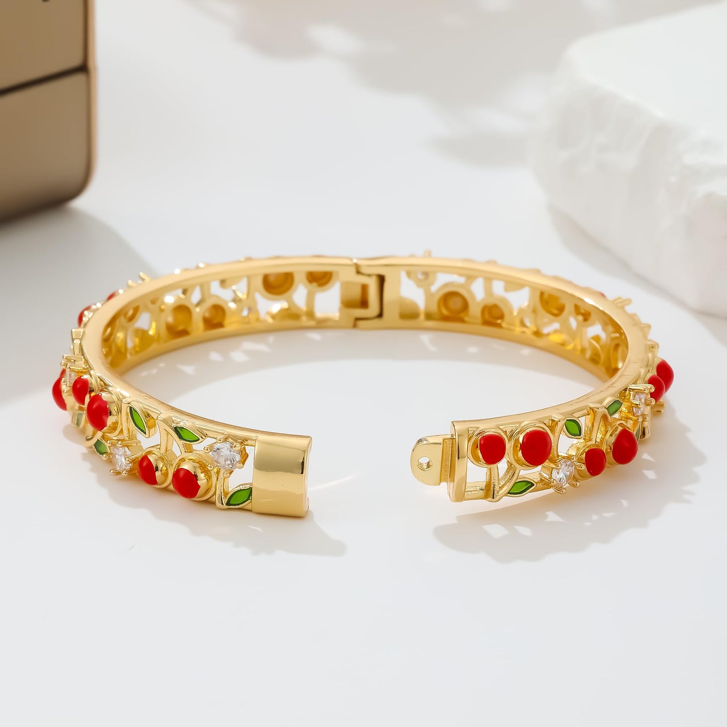 Ethlyn Gold Plated Colorful Openable Kids Baby Girls Bangles Bracelets Birthday Christmas Gifts Birthday Presents for children