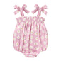 Baby Girl Summer Clothes Newborn Girl Outfits Cute Strap Baby Girl Romper Jumpsuit Infant Floral One Piece Bodysuit