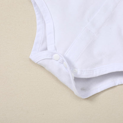 WESIDOM Baby Boy Clothes Suit 0-24 Months Gentleman Outfits, Short Sleeve Dress Romper+Bowtie+Detachable Suspender Shorts Set