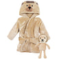Hudson Baby Unisex Baby Plush Bathrobe and Toy Set