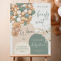 Personalized We Can Bearly Wait Baby Shower Welcome Sign, Welcome to Baby Shower Sign - Teddy Bear & Balloon Theme Décor #5