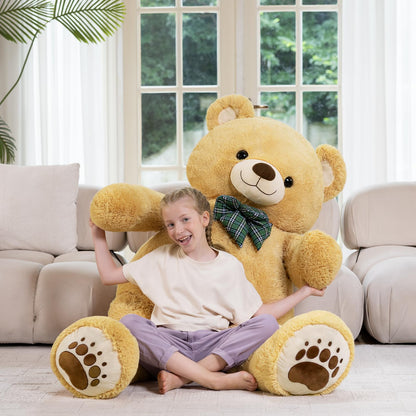 6ft Giant Teddy Bear Stuffed Animal, 72" Life Size Pink Teddy Bear Plush Toy, Cuddly Stuffed Bear Gift for Girlfriend, Wife, Kids at Birthday Valentine's Day, Christmas, Baby Shower Decor