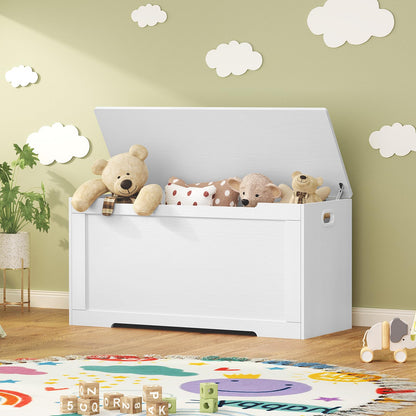 usikey 39.4” Storage Chest, Toy Box with 2 Safety Hinges, Toy Chest, Storage Bench for Bedroom, Supports 220 lb, for Living Room, Entryway, Pink