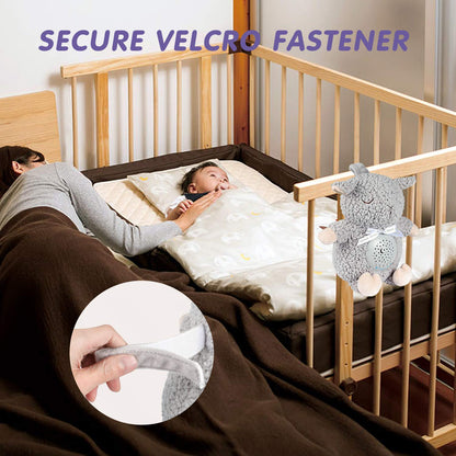 BEREST Baby Sleep Soother Sheep, Mom's Heartbeat Cry Sensor Lullabies & White Noise Sound Machine, Nursery Decor Night Light Projector Toddler Crib Sleeping Aid, Babies Shower Gifts Stuffed Animal