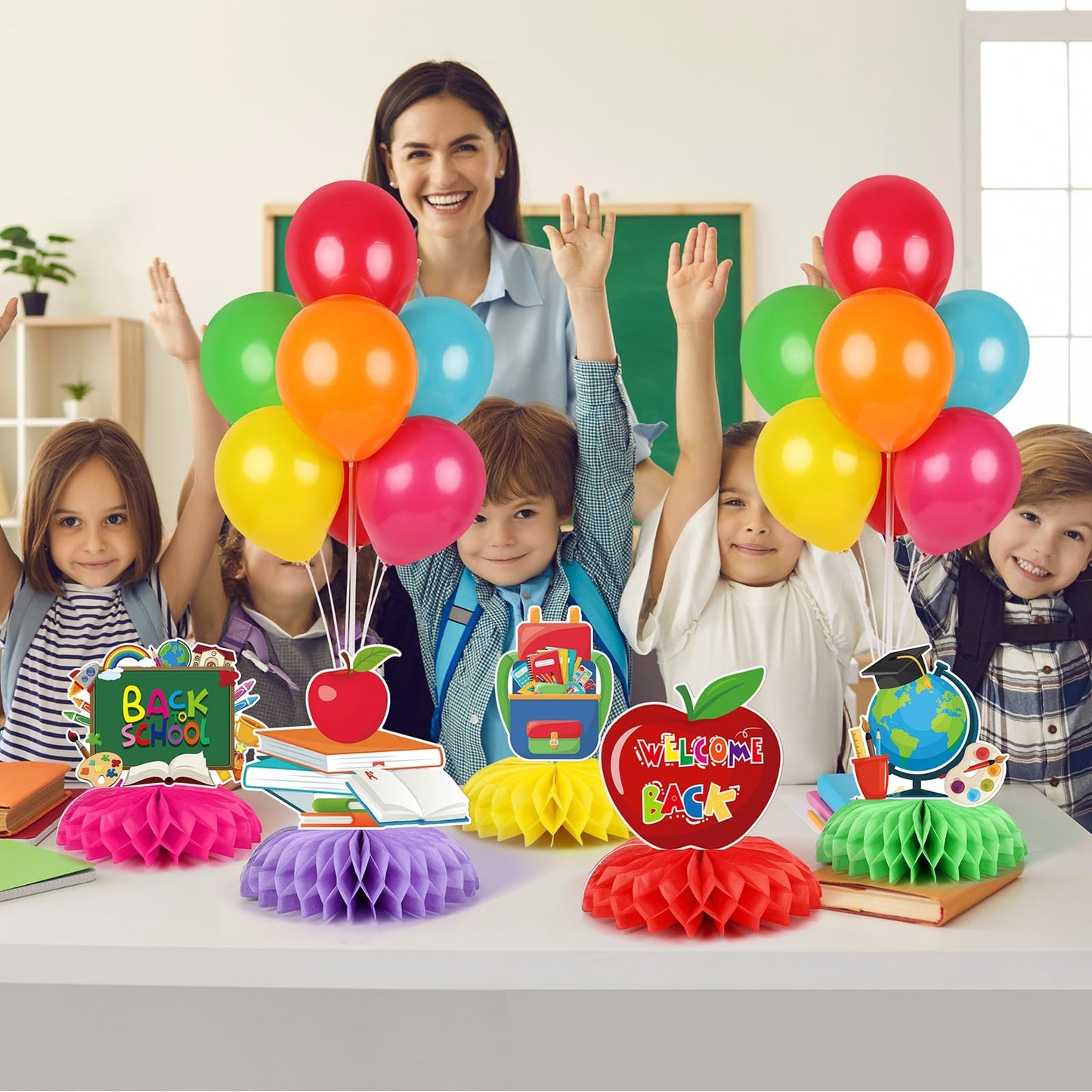 4 Sets Balloon Stand Kit for Table Bear Baby Shower Tables Centerpieces with Balloon Boy Baby Shower Decorations for Bear Theme Gender Reveal Birthday Party Table Decorations Supplies (Brown Bear, 4)