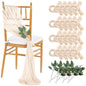 QueenDream Light Blue Sashes Chair Aisle Decorations: 24 Pack Baby Shower Chair Cover 8FT Long Tulle Draping Fabric Wedding Reception Church