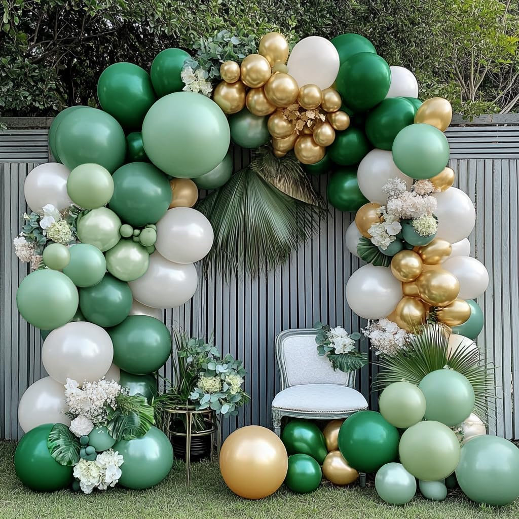 Dusty Blue Balloon Garland Double Stuffed Slate Pastel Blue White Sand Pearl Balloon Arch Kit for Baby Shower Birthday Bridal Shower Wedding Graduation Party Decorations