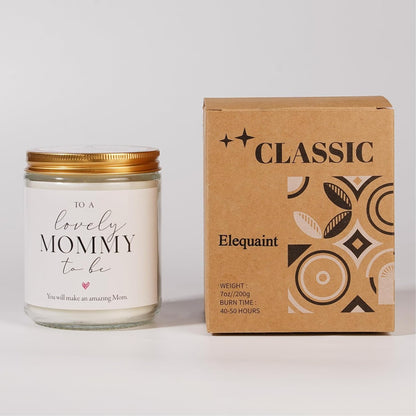 First Mothers Day Gifts, Mom to Be Gift, Pregnancy Gifts for Expecting Moms - Lavender Scented Candle, Lovely New Mom Gift, Best Present for Expectant Moms