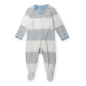 HonestBaby Sleep & Play Footed One-piece Pajama Sleeper 100% Organic Cotton, Baby Boys