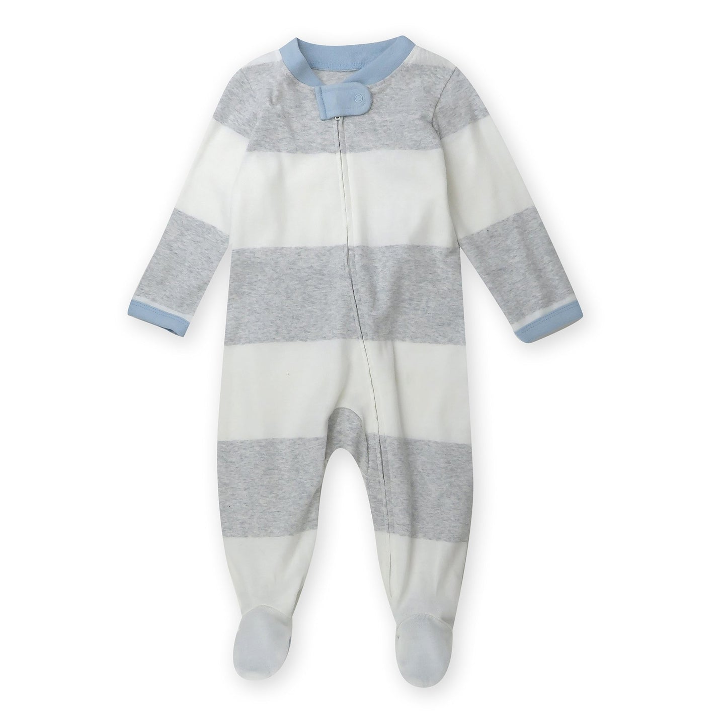HonestBaby Sleep & Play Footed One-piece Pajama Sleeper 100% Organic Cotton, Baby Boys