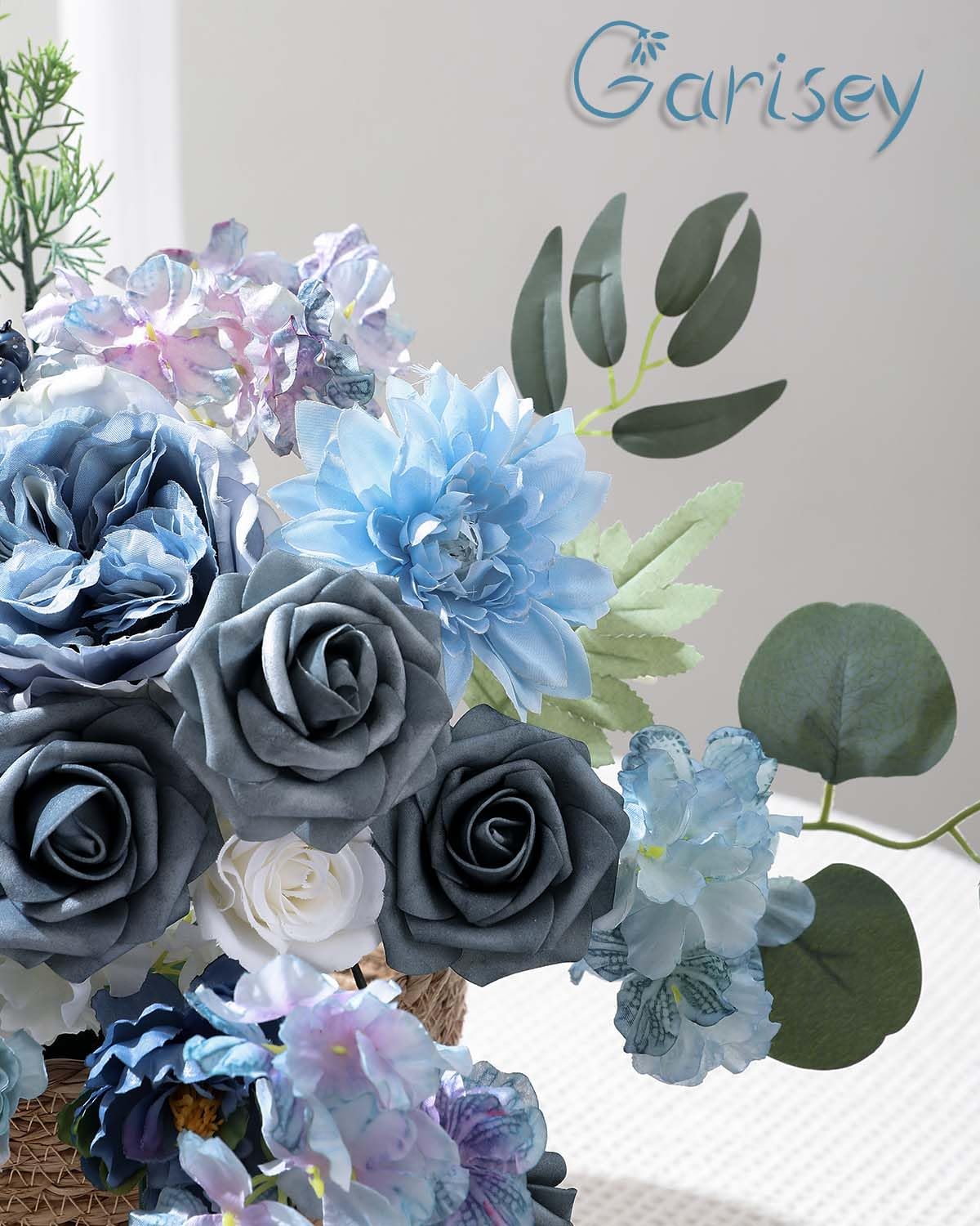 Artificial Flowers Combo for DIY Wedding Bouquets Combo Centerpieces Arrangements Party Bridal Baby Shower Home Decorations-Blush Pink