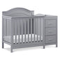 DaVinci Charlie 4-in-1 Convertible Mini Crib and Changer Combo in White, Greenguard Gold Certified
