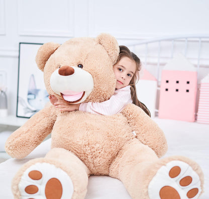IKASA Giant Teddy Bear Plush Toy Stuffed Animals(Brown,78 inches)