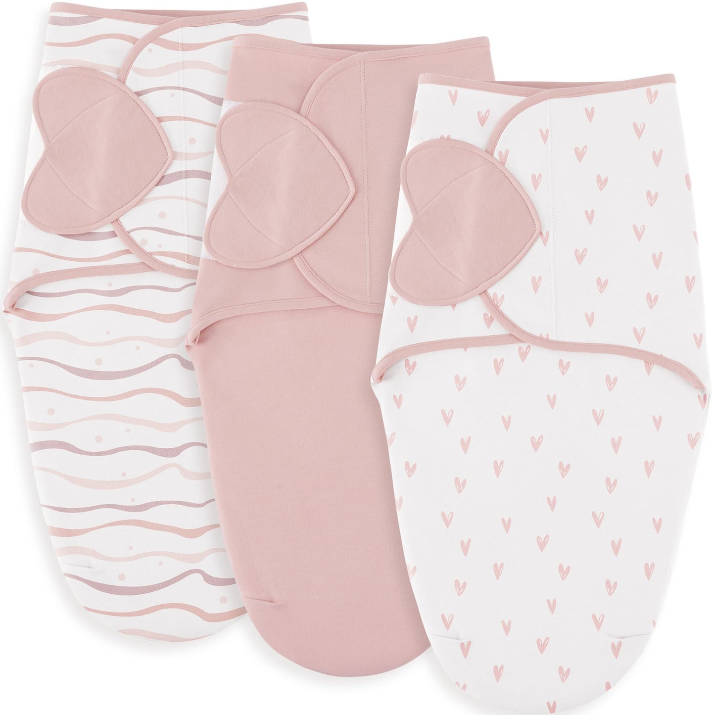 Susurration Swaddles for Newborns, 100% Cotton Baby Swaddle Sleep Sack, with Adjustable Velcro, Breathable and Durable Unisex Swaddle Sleep Sack, 3 Pack