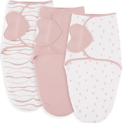 Susurration Swaddles for Newborns, 100% Cotton Baby Swaddle Sleep Sack, with Adjustable Velcro, Breathable and Durable Unisex Swaddle Sleep Sack, 3 Pack