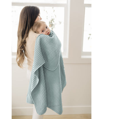 Konssy Waffle Baby Blanket - Soft & Cozy Nursery Swaddle Blanket, Lightweight Toddler Throw for Boys & Girls, Ideal for Wrapping (Oat)