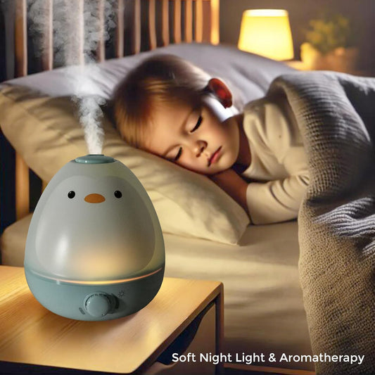 Earnest Living Baby 3-in-1 Cool Mist Humidifier with Essential Oil Diffuser + Nightlight, Humidifier for Kids Bedroom, Nursery + Large Rooms, Whisper-Quiet, Auto Shut Off
