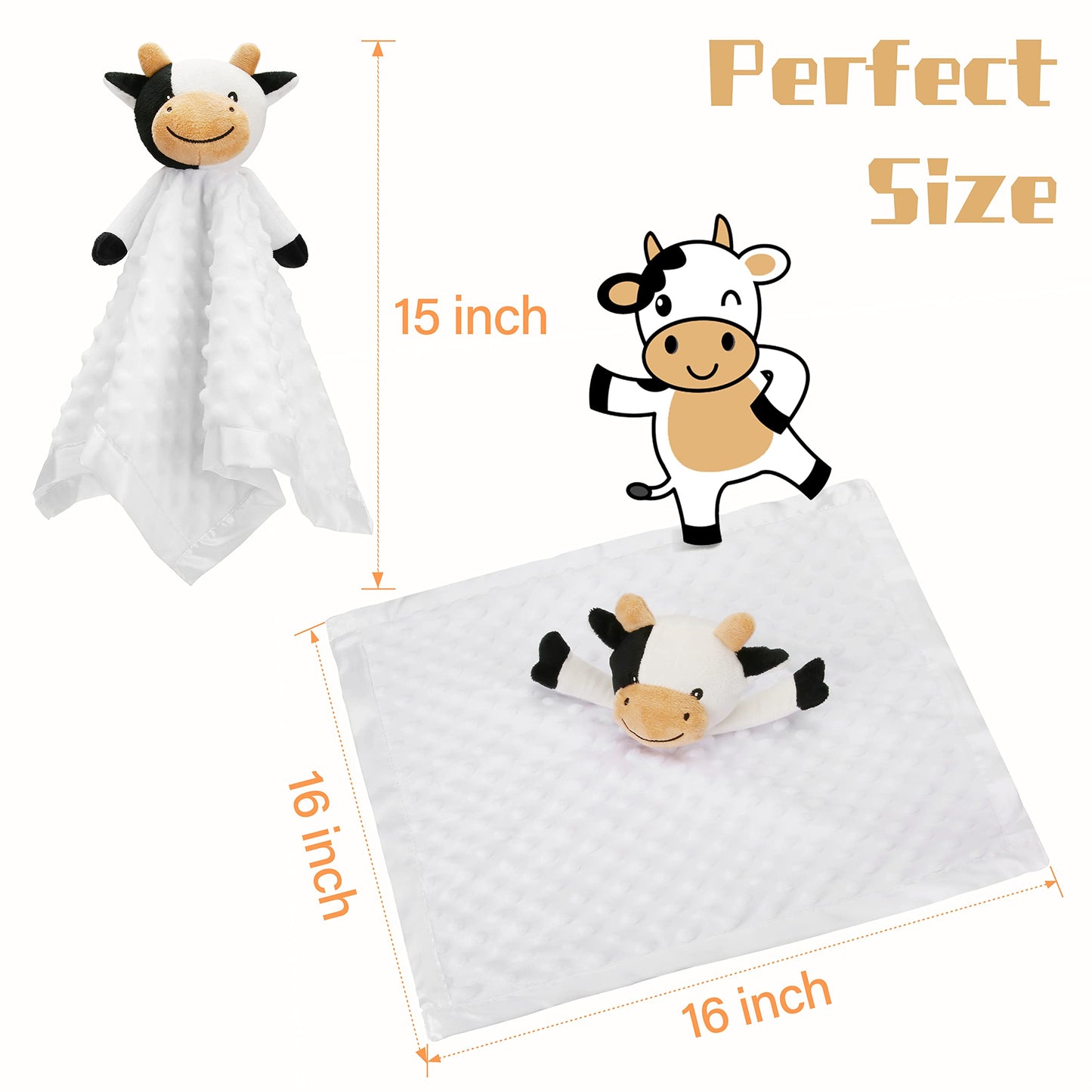 Pro Goleem Duck Security Blanket Soft Yellow Baby Lovey Unisex Lovie Baby Gifts for Newborn Toddler Snuggle Toy Stuffed Animal 16 Inch