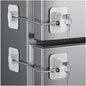 2 Pack Refrigerator Door Lock, Child Proof Fridge Door Lock for Kitchen Freezer, Cabinets and Drawers, Air Oven Air Fryer, Closets, Windows, Doors-No Tools Need or Drill (Patent) (2 pcs Black Lock)