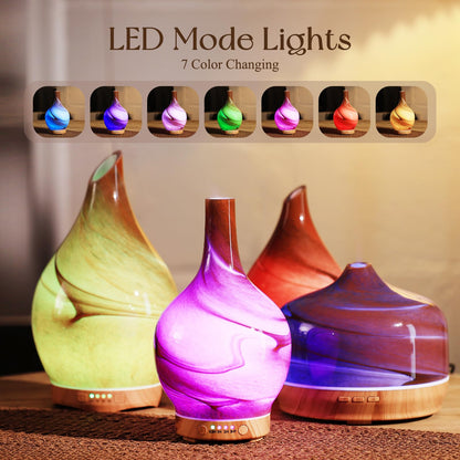 Porseme 3D Essential Oil Diffuser Cool Mist Humidifier Ultrasonic Aromatherapy Diffuser,150ml Last 6h,Auto Shut-Off,Air Refresh,Decoration for Home,Office,Yoga,Baby,Sleep