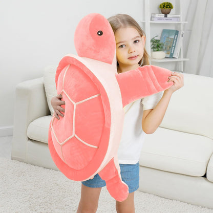 28 inch Big Green Sea Turtle Stuffed Animals Giant Soft Plush Toys, Large Ocean Turtle Plushies Body Pillow, Gifts for Kid Boys, Girls, Girlfriend, Birthday, Easter
