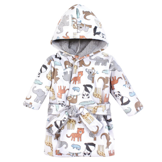 Hudson Baby Unisex Baby Mink with Faux Fur Lining Pool and Beach Robe Cover-ups