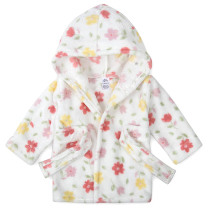 Baby and Infant Bath Robe with Hood and Baby Beach Cover Up for Boys and Girls 0-9 Months (Enchanted Evening)