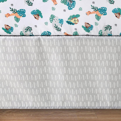 The Peanutshell Crib Bedding Sets, Safari Animals (7 Piece Crib Set)
