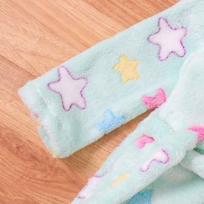 Toddler Unisex Baby R𝐨be Hooded Fleece Bathr𝐨be and Towel for Kids Boys Girls Plush Flannel Bathr𝐨be Warm Winter