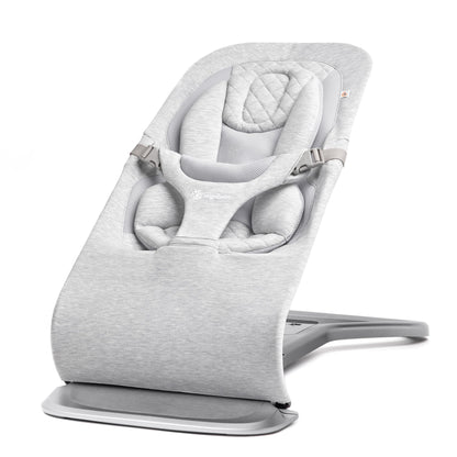 Ergobaby Evolve 3-in-1 Mesh Bouncer, Adjustable Multi Position Baby Bouncer Seat, Fits Newborn to Toddler, Grey Mesh