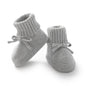 Hadetoto Baby Booties Newborn First Walkers Cozy Shoes Warm Knit Soft Booties for Toddler Infant Boy Girl
