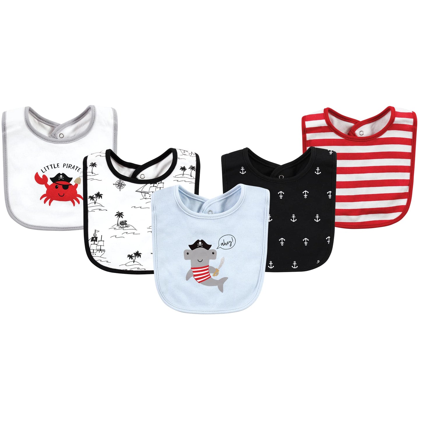 Hudson Baby Unisex BabyCotton Bibs