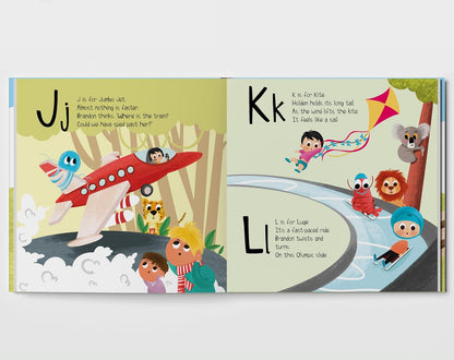 The ABC Train - ABC Book - Alphabet Learning for Toddlers 1-3 - Personalized Children's Book