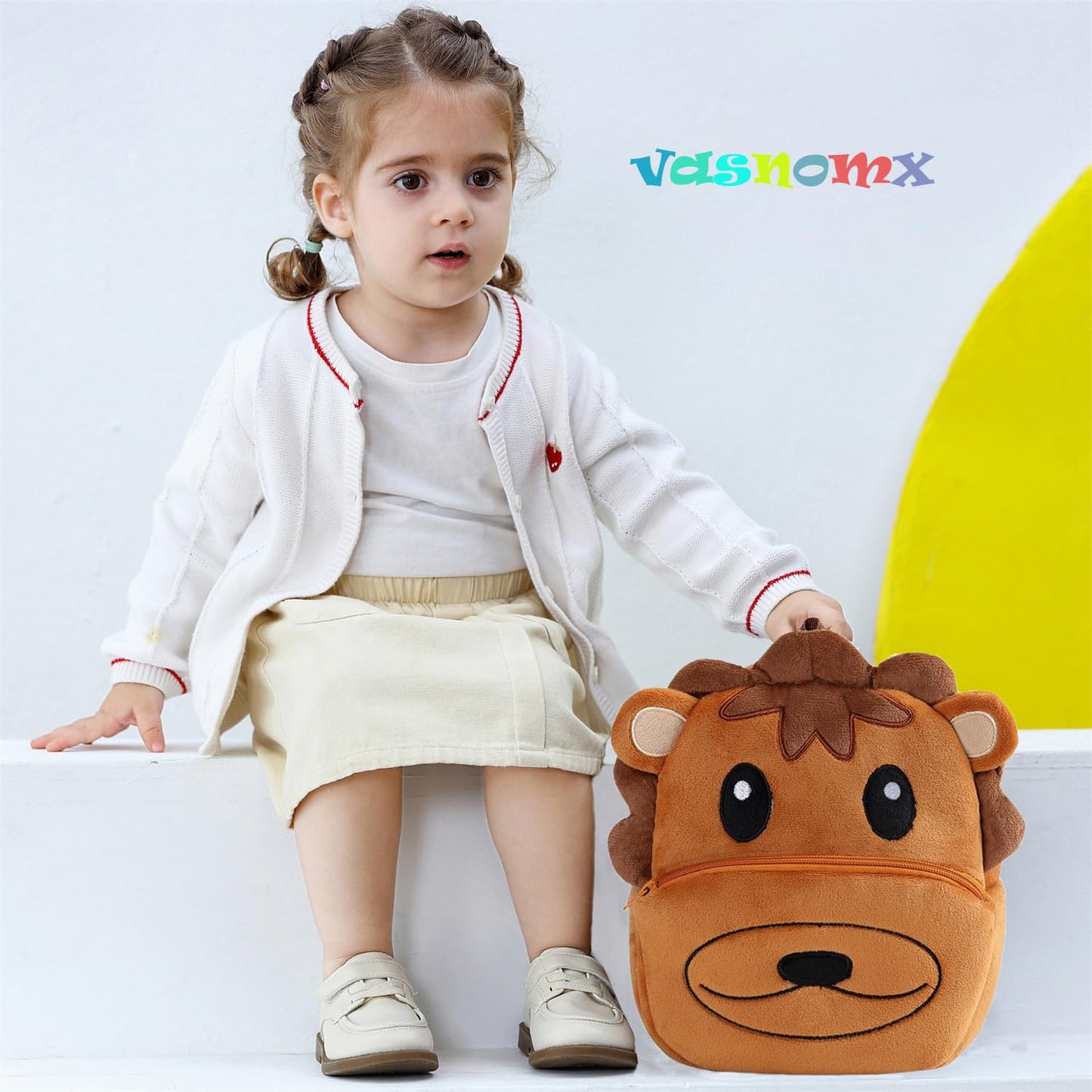 Cute Plush Toddler Backpacks Mini Brown Owl Backpack for Kids Real Littles Backpack for Boy Girl