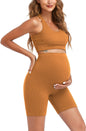 Women's Maternity 2 Piece Outfit Set - Bra & Shorts for Pregnancy - Yoga workout Lounge Wear Sets