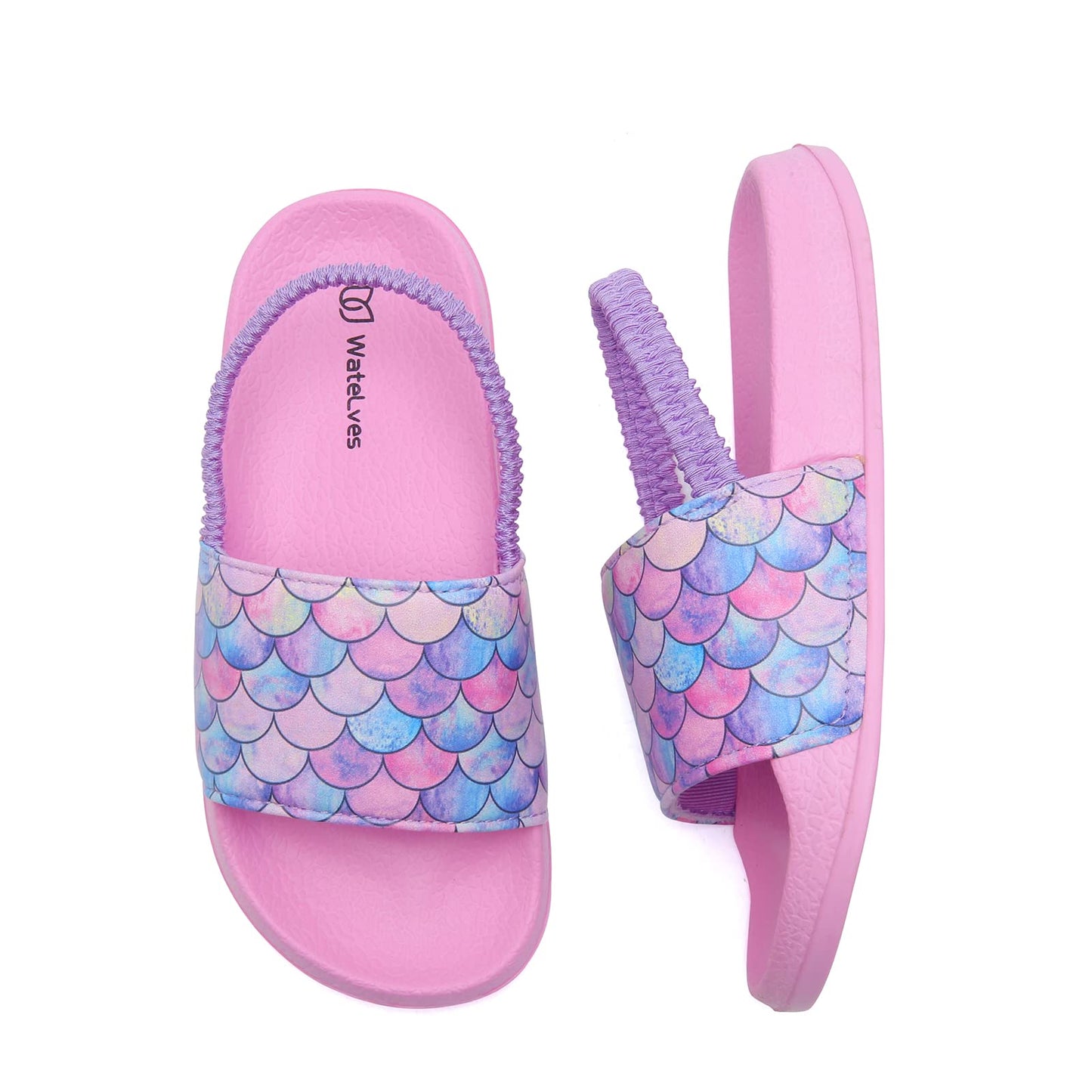 WateLves Toddler Boys Girls Slides Sandals for Swim Beach Kids Water Shoes Casual Slippers