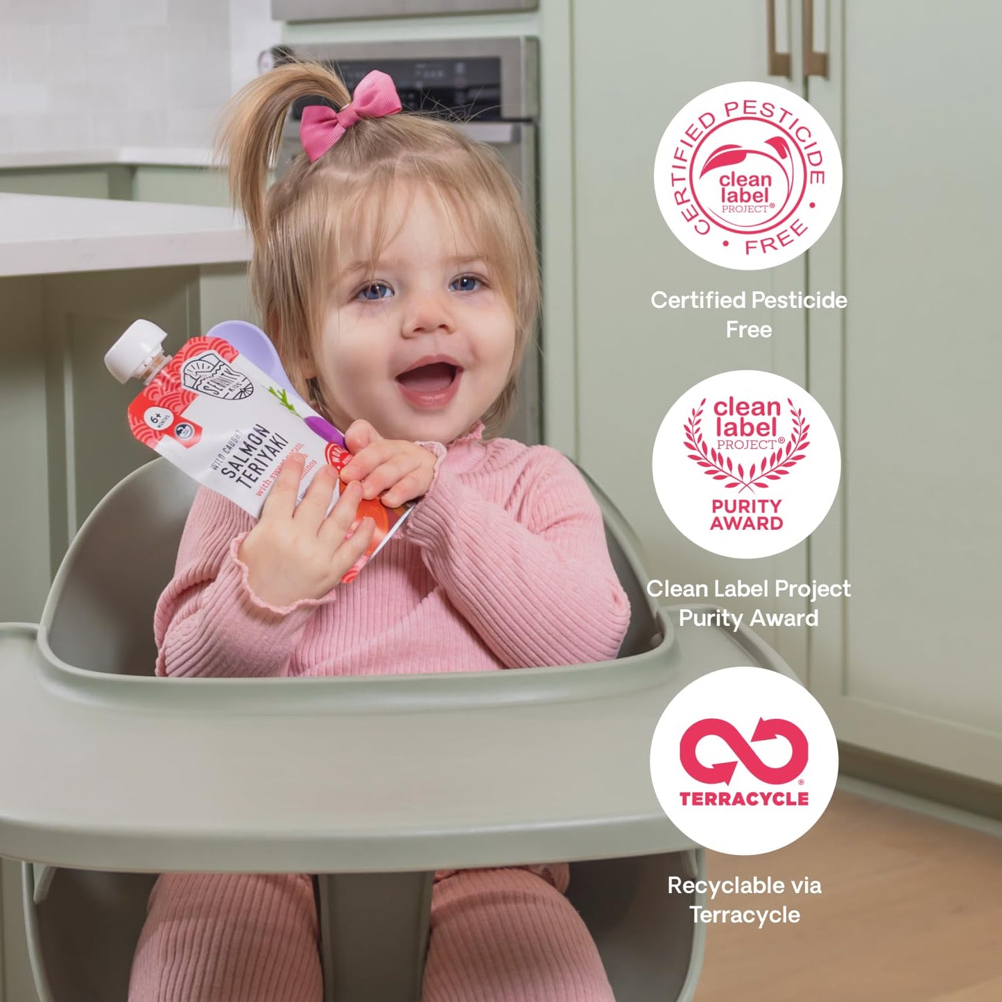 Serenity Kids 7+ Months World Explorers Baby Food Pouches Puree Made With Ethically Sourced Meats & Organic Veggies | 3.5 Ounce BPA-Free Pouch | Beef Chimichurri | 6 Count