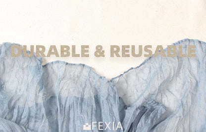 FEXIA Beige Cheesecloth Table Runner 35x120 Inches Ivory Gauze Rustic Boho Spring Easter Table Runner for Engagement Party Decorations Bridal Shower Wedding Party First Communion Centerpiece