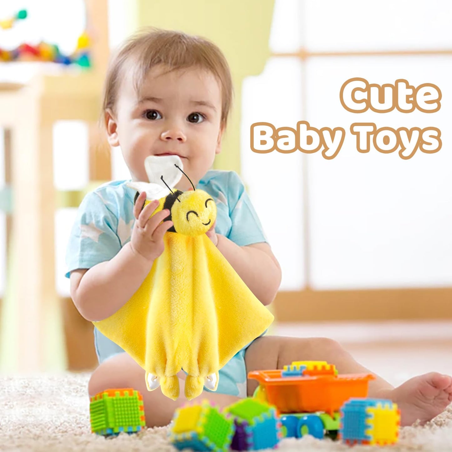 Pro Goleem Duck Security Blanket Soft Yellow Baby Lovey Unisex Lovie Baby Gifts for Newborn Toddler Snuggle Toy Stuffed Animal 16 Inch