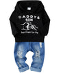 WESIDOM Baby Boy Clothes, Long Sleeve Printing Hoodie With Jeans Pants Outfits Set