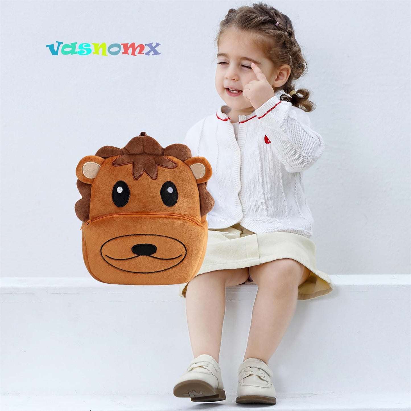 Cute Plush Toddler Backpacks Mini Brown Owl Backpack for Kids Real Littles Backpack for Boy Girl