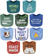 The Peanutshell Baby Boy Terry Bibs Set of 10-100% Cotton, Soft, Absorbent Baby Bibs, Toddler Boy Set, Newborn & Infant Bib - Oh Boy!