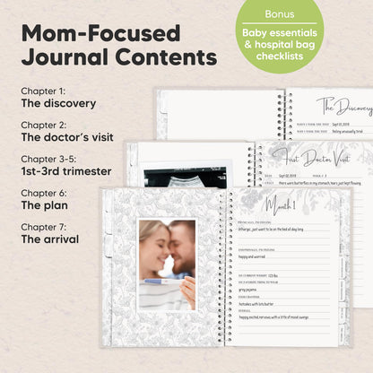 Pregnancy Journal, Pregnancy Announcements - 80 Pages Hard Cover Baby Books For Mom To Be Gift, Baby Memory Book Keepsake, Gender Reveal Gifts For New Moms, Mother's Day Gifts (Clay)