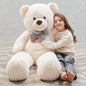 MaoGoLan Giant Big Teddy Bear 4 Feet 47 inch Life Size Tan Plush Bear Brown Stuffed Animal for Children Boyfriend