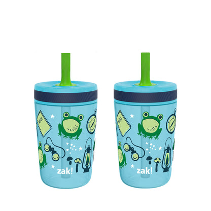 Zak Designs Disney Princess Kelso Toddler Cups For Travel or Home, 15oz 2-Pack Plastic Sippy Cups, Leak-Proof For Kids (Ariel, Aurora, Belle, Cinderella, Jasmine, Mulan, Rapunzel, Tiana)
