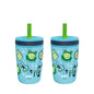 Zak Designs Disney Princess Kelso Toddler Cups For Travel or Home, 15oz 2-Pack Plastic Sippy Cups, Leak-Proof For Kids (Ariel, Aurora, Belle, Cinderella, Jasmine, Mulan, Rapunzel, Tiana)