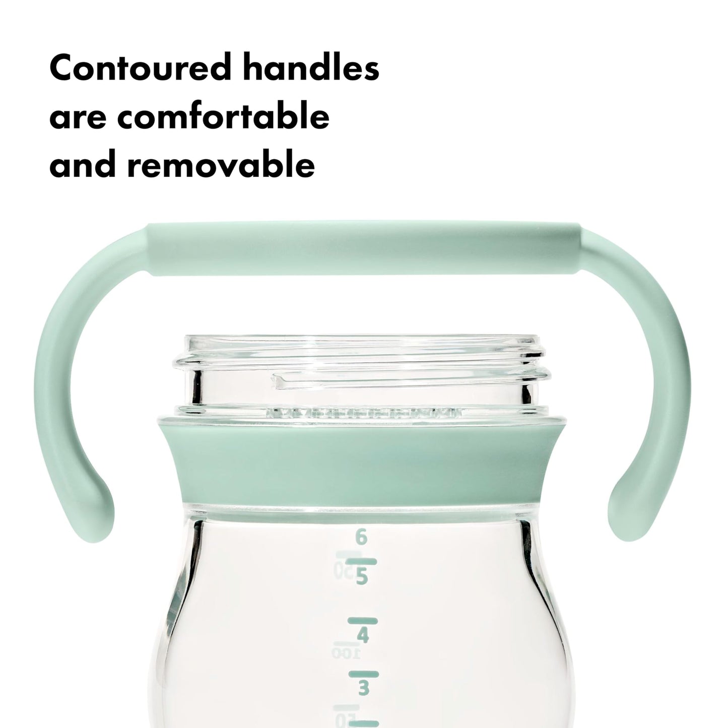 OXO Tot Transitions Soft Spout Sippy Cup with Removable Handles - 6 oz. - Blossom