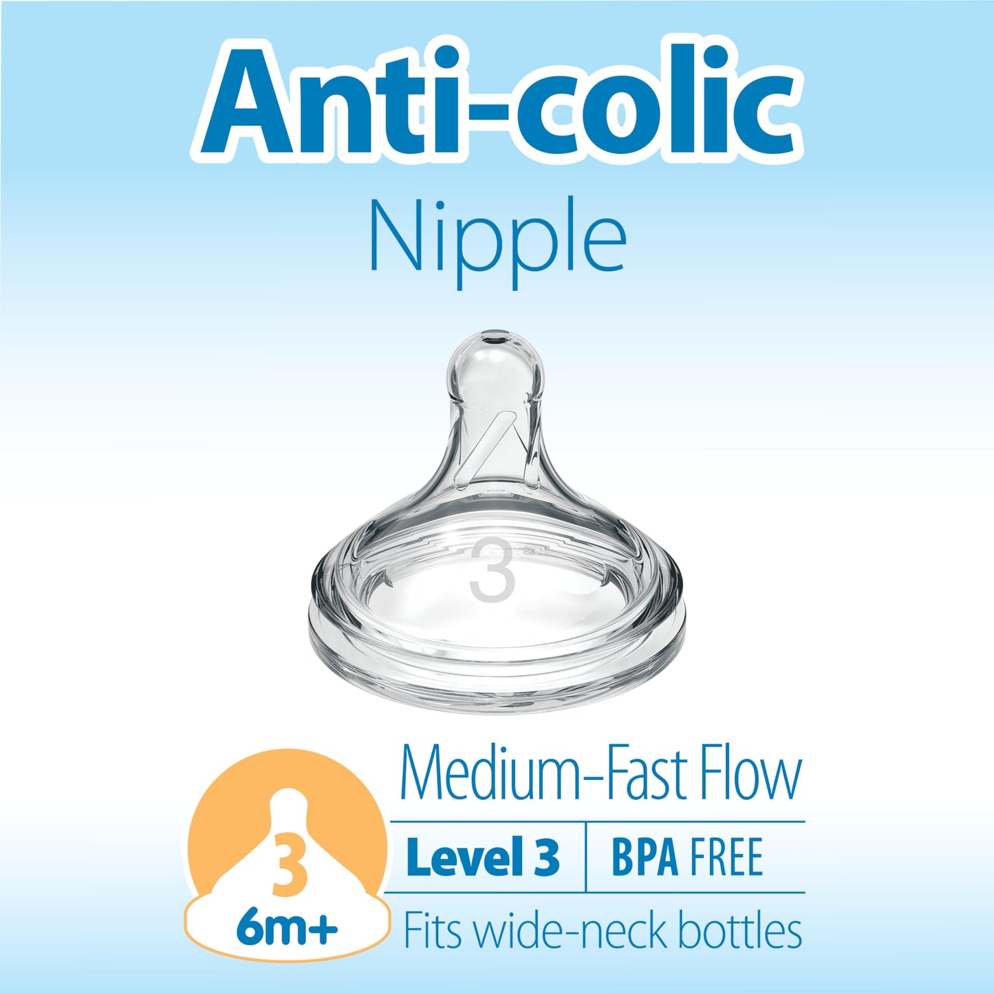 Dr. Brown’s Anti-Colic Options+ Wide-Neck Sippy Bottle Starter Kit, 9oz/270mL, with Level 3 Medium-Fast Flow Nipple and Soft 100% Silicone Sippy Spout, Pink, BPA Free, 6m+