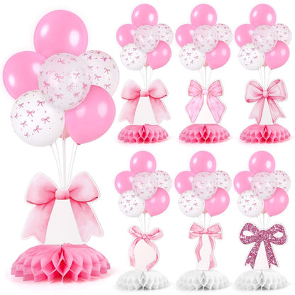 4 Sets Balloon Stand Kit for Table Bear Baby Shower Tables Centerpieces with Balloon Boy Baby Shower Decorations for Bear Theme Gender Reveal Birthday Party Table Decorations Supplies (Brown Bear, 4)