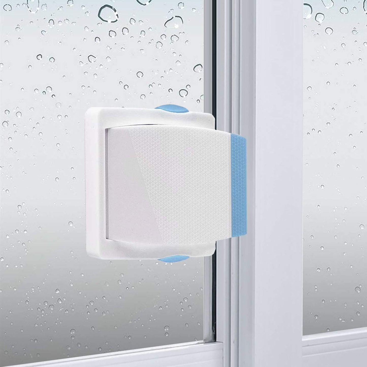 Sliding Glass Door Child Lock - OKEFAN 4 Pack Baby Safety Slide Window Locks for Kids Proof Patio Closet Doors No Drilling Tools Needed (Coffee)